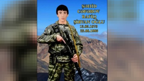 Şəhid Rafiq Cəfərov Füzulidə dəfn olundu