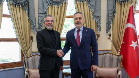 Hakan Fidan Əli Baqerini qəbul edib