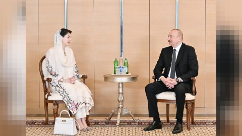 İlham Əliyev Pakistanın Pəncab əyalətinin Baş nazirini qəbul etdi