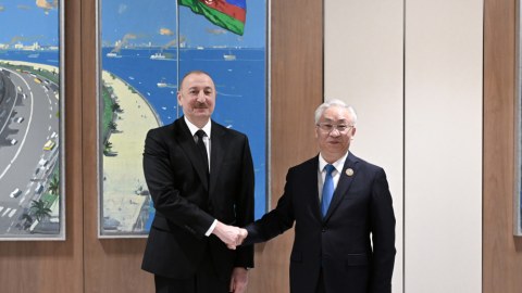 Prezident Çin Dövlət Şurasının Baş nazirinin müavinini qəbul edib