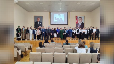 Gəncə Dövlət Universitetində ədəbi-bədii gecə keçirilib - FOTOLAR