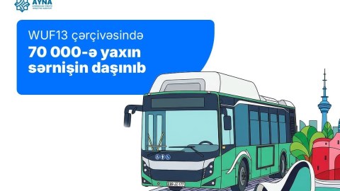 WUF13 çərçivəsində 70 minə yaxın sərnişin daşınıb