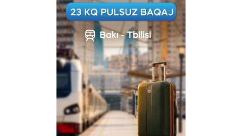 Bakı-Tbilisi-Bakı qatarında ödənişsiz baqaj limiti açıqlandı
