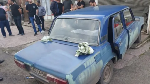 Lənkəranda sürücü sükan arxasında öldü