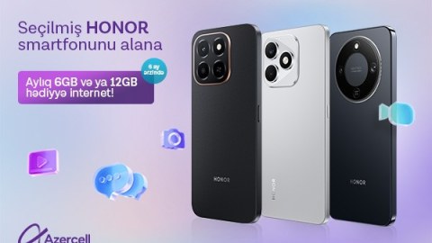 Azercell-dən HONOR smartfonlarına xüsusi kampaniya