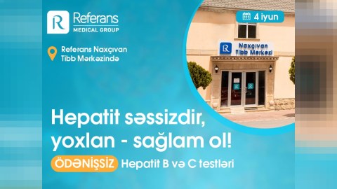 Naxçıvanda ödənişsiz hepatit skrininq aksiyası keçiriləcək