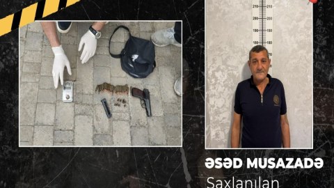 "Makarov" gəzdirən şəxs həbs edildi