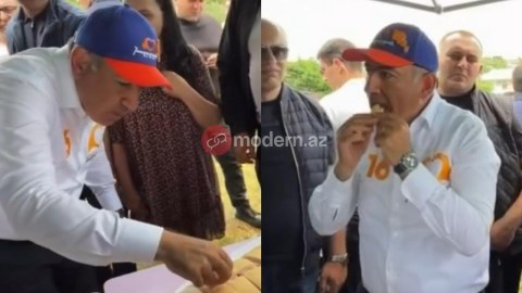 Paşinyan pirojkidən donuza keçdi - VİDEO
