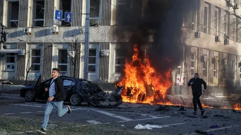 Kiyevdə ardıcıl partlayışlar: sakinlərə çağırış edildi