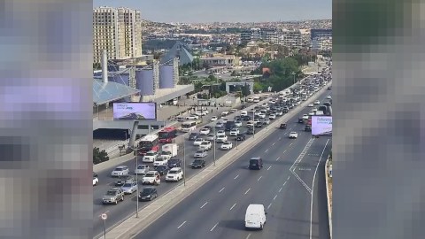 Bakının əsas yollarında tıxac var