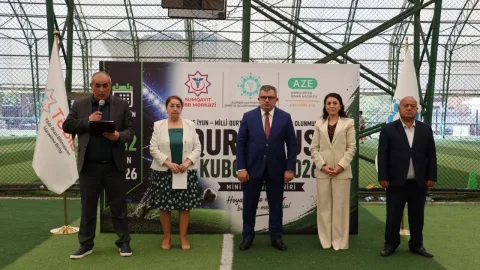"Qurtuluş Kuboku-2026" minifutbol turnirinə start verildi - FOTOLAR