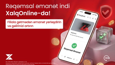 Xalq Bank rəqəmsal əmanət&nbsp;xidmətini istifadəyə verdi