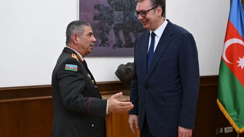 Vuçiç Zakir Həsənovu qəbul edib - FOTO