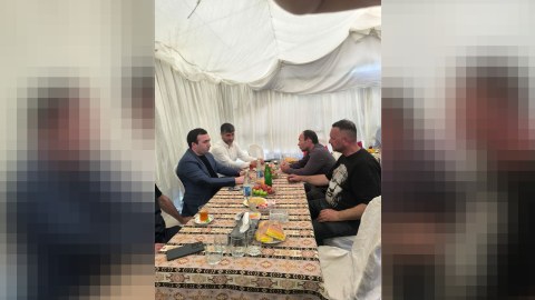Mahir Süleymanlı şəhid anasının hüzr mərasimində - FOTO