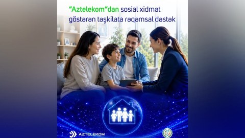 &ldquo;Aztelekom&rdquo;dan sosial xidmət göstərən təşkilata rəqəmsal dəstək