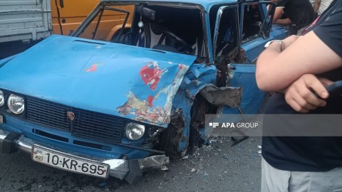 Zaqatala iki avtomobil toqquşdu, 4 nəfər...