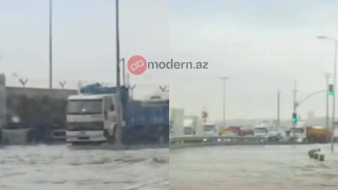 İstanbul su altında qaldı - VİDEO