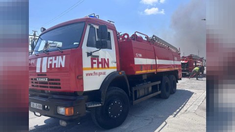 Xankəndidə güclü yanğın