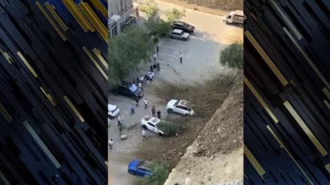 Bakıda maşınlar torpağın altında qaldı - VİDEO