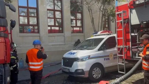 "Torqovı"da&nbsp;yanğında 6 nəfər tüstüdən&nbsp;zəhərlənib