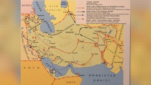 Historians have shared a map of the largest empire in the history of Azerbaijan