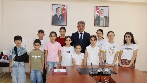 Samuxda şəhid övladları ilə görüş keçirilib - FOTO