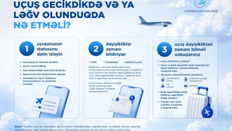 AZAL uçuş dəyişiklikləri ilə bağlı sərnişinlərə müraciət etdi