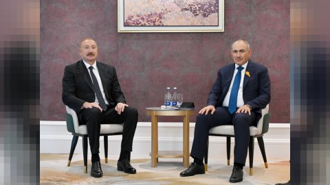 İlham Əliyev - Paşinyan&nbsp;görüşü bitib - YENİLƏNİB 2 -&nbsp;GÖRÜNTÜ 