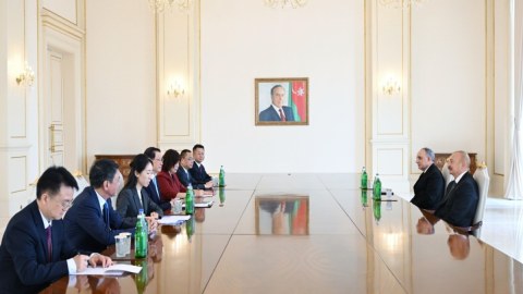 İlham Əliyev Çin Baş prokurorunu qəbul edib - FOTO