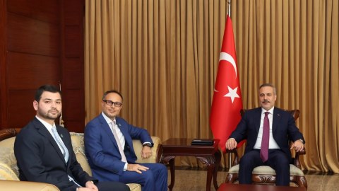 Hakan Fidan Bakıda TÜRKPA Baş katibi ilə görüşüb