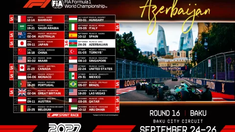 2027-ci il Formula 1 Azərbaycan Qran-prisinin tarixi açıqlandı