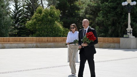 Prezident və birinci xanım Şamaxıda səfərdədir - GÖRÜNTÜ
