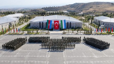Üç qardaş ölkənin birgə hərbi təlimləri başladı - GÖRÜNTÜ