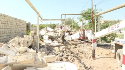 Bakıda plana düşən 200-dən çox ev sökülür - Görüntü