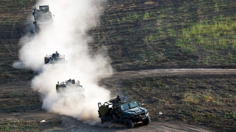 Üç ölkənin hərbi qulluqçuları taktiki fəaliyyətləri yerinə yetirib