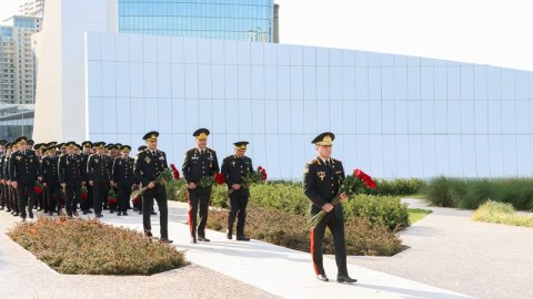 Dövlət Agentliyinin rəhbərliyi və şəxsi heyəti Zəfər Parkında