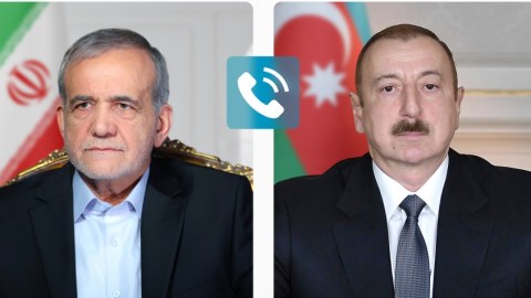 İlham Əliyev Məsud Pezeşkiana zəng edib
