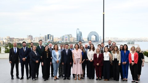 Hikmət Hacıyev Aİ nümayəndə heyətini qəbul etdi - FOTO 