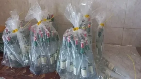 Şamaxıda şadlıq sarayında saxta araq verilirmiş - FOTO