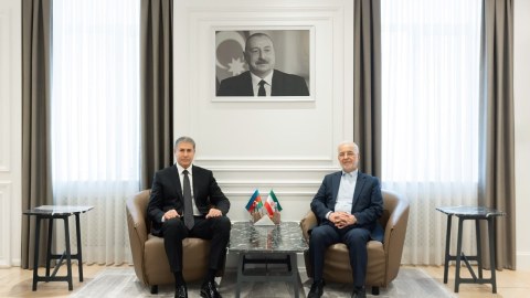 Vilayət Eyvazov iranlı həmkarı ilə görüşüb - FOTO
