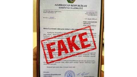 Xəstəxanalarda hicab məhdudiyyəti ilə bağlı yayılan sənəd saxtadır