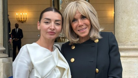 Leyla Abdullayeva Bricit Makronla görüşdü – FOTO