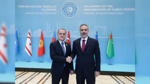 Ceyhun Bayramov Ankarada Hakan Fidanla görüşüb