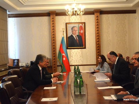 Elmar Məmmədyarov BMT Baş katibinin k&ouml;mək&ccedil;isi ilə g&ouml;r&uuml;ş&uuml;b