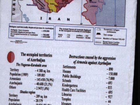 Əcnəbi turistlərə Qarabağla bağlı broşür paylanıb