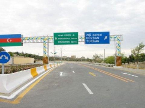 Zığ-Hövsan-Hava Limanı avtomobil yolu bağlanıb