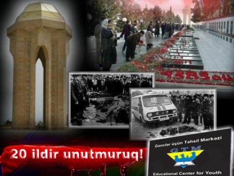 20 Yanvar faciəsinin ildönümü ilə əlaqədar fərqli aksiya