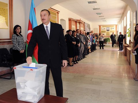 Prezident, baş nazir və spiker səslərini istədikləri namizədə verdilər... (fotolar)