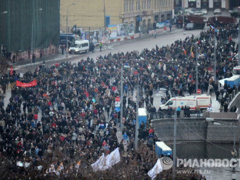 Moskvada son 20 ilin ən böyük etiraz aksiyası (FOTOLAR+VİDEO)