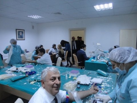 Dövlət Sosial Müdafiə Fondunun əməkdaşlarından qan alındı - FOTOLAR